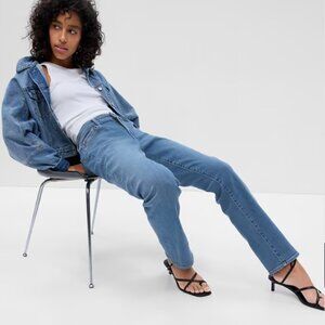 Gap Factory Mid Rise Classic Straight Jeans - Medium Masco